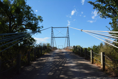 Regency Suspension Bridge over the Colorado River. July 2017